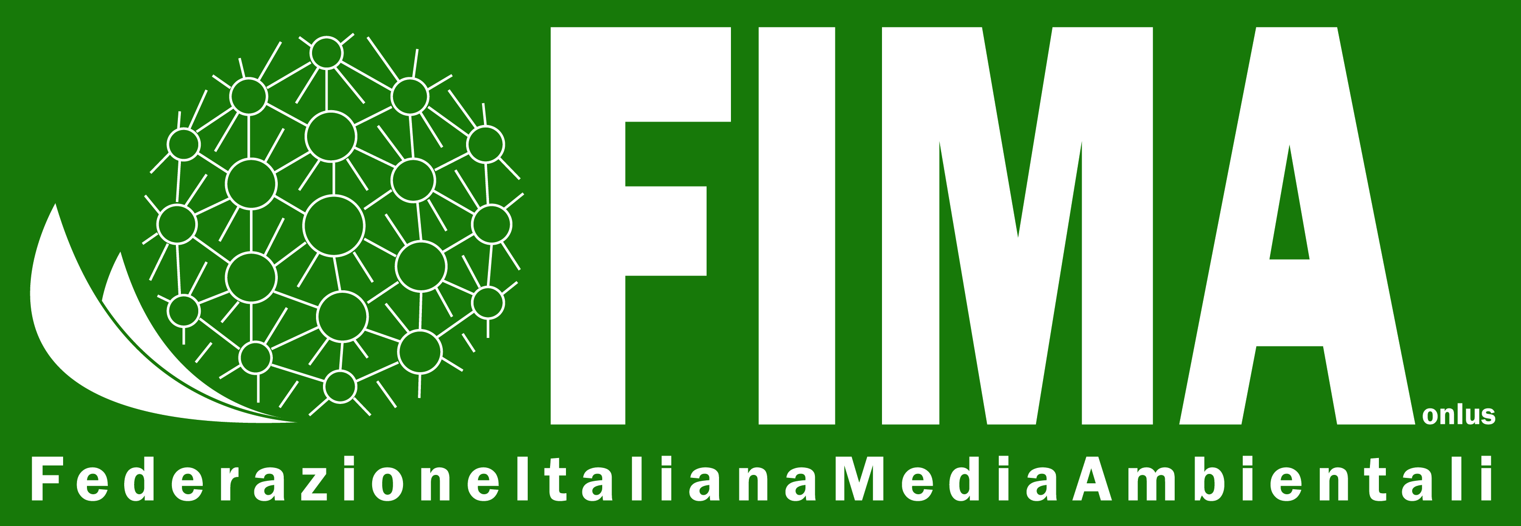 Fima Logo Orizzontale fondo Verde