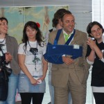 da sinistra, Mario Ciraci, Ilaria Romano, Miriam Trobbiani, Ernesto Stacchiola, Hélène Duval e Bolaffio